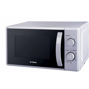 فرن ميكروويف 20 لتر من فريش FMW-20MC-S، 700 وات - فضي