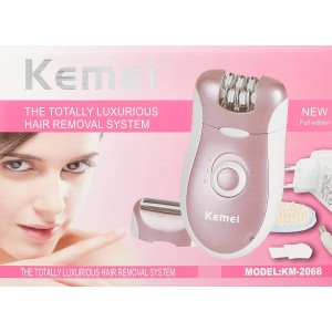 كيمي KM-2068 ماكينه حلاقة تعمل مع جاف للنساء - اجهزة نزع الشعر