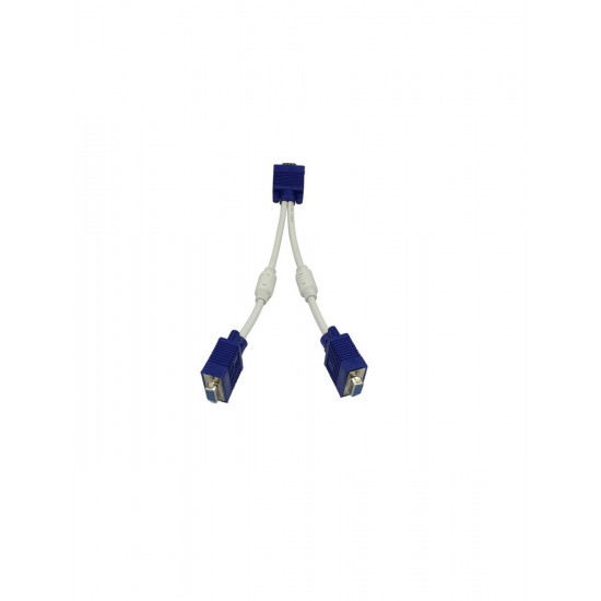 توبى CV733 كابل Vga Y من Male To Female محول من 2:1 كمبيوتر للتليفزيون توبى CV733 كابل Vga Y من Male To Female محول من 2:1 كمبيوتر للتليفزيون