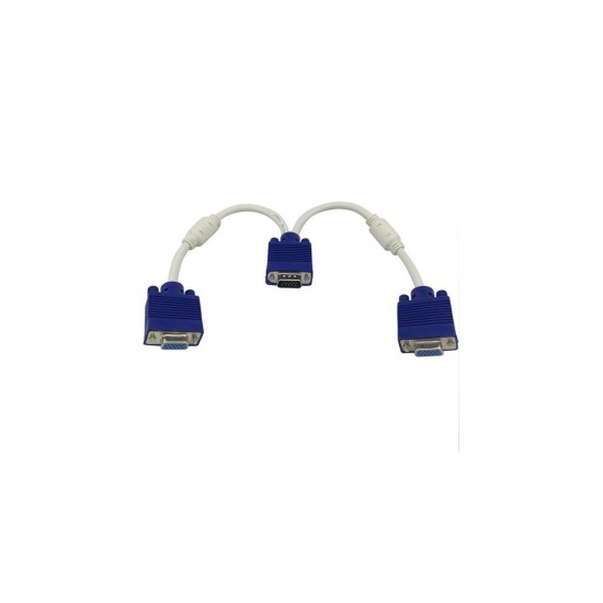 توبى CV733 كابل Vga Y من Male To Female محول من 2:1 كمبيوتر للتليفزيون توبى CV733 كابل Vga Y من Male To Female محول من 2:1 كمبيوتر للتليفزيون