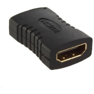 وصلة1080P HDMI انثى الي انثى تدعم HDCP - اسود
