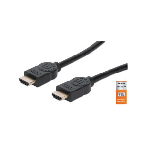 مانهاتن من HDMI الى HDMI يدعم 4K@60Hz - بطول 1.8 متر موديل 394727 - أسود