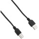 كابل USB عالي السرعة للطابعات وصلة ذكر A / B بطول 5 متر 15 قدم موديل رقم 337779 من مانهاتن لون اسود