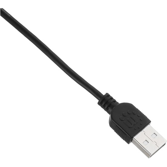 كابل USB عالي السرعة للطابعات وصلة ذكر A / B بطول 5 متر 15 قدم موديل رقم 337779 من مانهاتن لون اسود