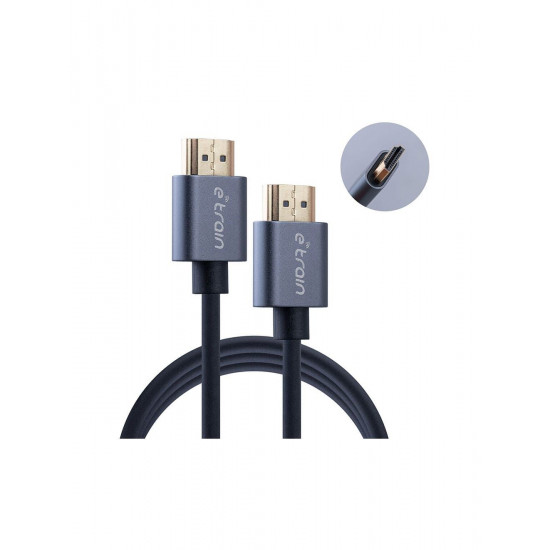 أي ترين DC891 كابل دائري من HDMI الي HDMI طوله 1.5 متر 4K - رمادي أي ترين DC891 كابل دائري من HDMI الي HDMI طوله 1.5 متر 4K - رمادي