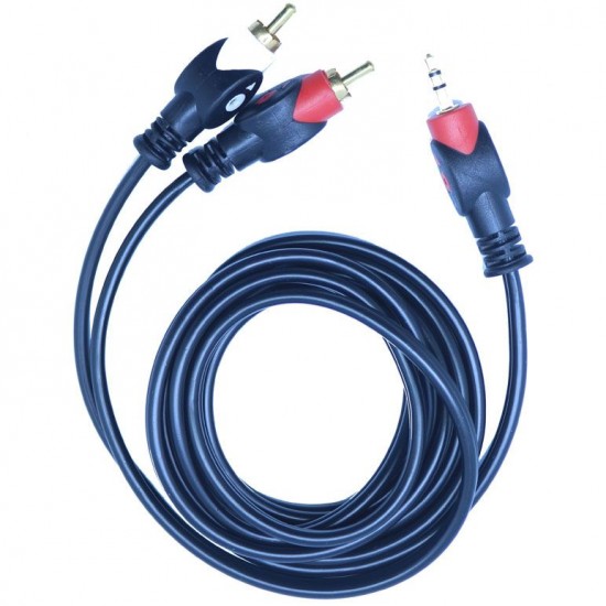 تو بى - كابل من RCA Socket DC2 الى Audio Pc Cable تو بى - كابل من RCA Socket DC2 الى Audio Pc Cable