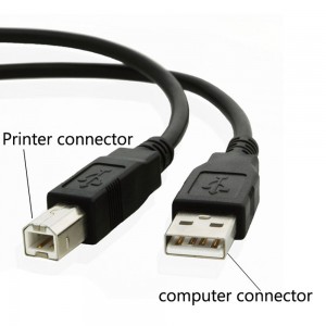مانهاتن كابل طابعة USB من A Male / B Male طوله 1.8 متر - أسود