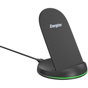 Energizer Wireless Charger WCP-109 BK ستاند شحن سريع لاسلكي للهواتف الذكية وشاحن حائط من انرجايزر