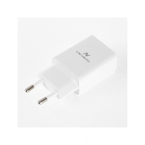 لافينتو (MP105) شاحن يو أس بي Wall Single output Euro Plug - بمخرج 2.1A - أبيض لافينتو (MP105) شاحن يو أس بي Wall Single output Euro Plug - بمخرج 2.1A - أبيض