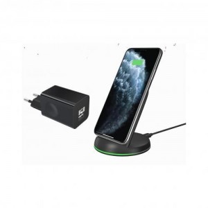 Energizer Wireless Charger WCP-109 BK ستاند شحن سريع لاسلكي للهواتف الذكية وشاحن حائط من انرجايزر