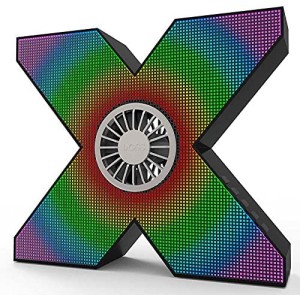 سماعات بلوتوث X1 دوز اسيموم اللاسلكية مضيئة بأضائة ليد متعددة بمروحة لاجهزة ايفون، ايباد، اللابتوب، و لجميع الهواتف الذكية