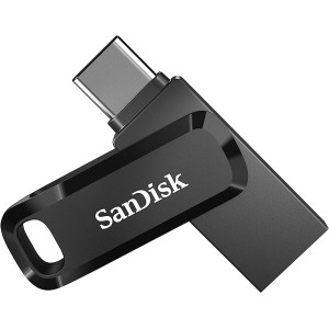 فلاش ميموري بمنفذين دوال درايف جو USB3.0 من النوع سي بين درايف للموبايل من سانديسك الترا (اسود، 128 جيجابايت، 5Y - SDDDC3-032G-I35)