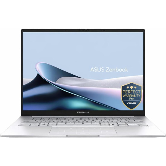 اسس زين بوك 14 [UX3405CA-PZ009W] U9-285H / 32GB LPDDR5X / 1TB SSD / بطاقة رسومات انتل ارك™ / شاشة لمس 3K OLED 14 انش / ويندوز 11/ضمان مثالي لمدة عام