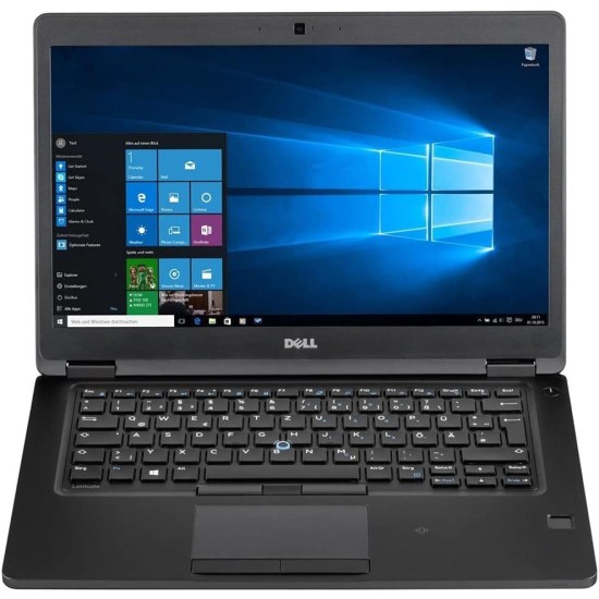 ديل لابتوب لاتيتيود 7480 بشاشة FHD مقاس 14 انش ومعالج انتل الجيل السابع i7-7600 رباعي النواة وذاكرة DDR4 سعة 8GB وSSD 256GB 