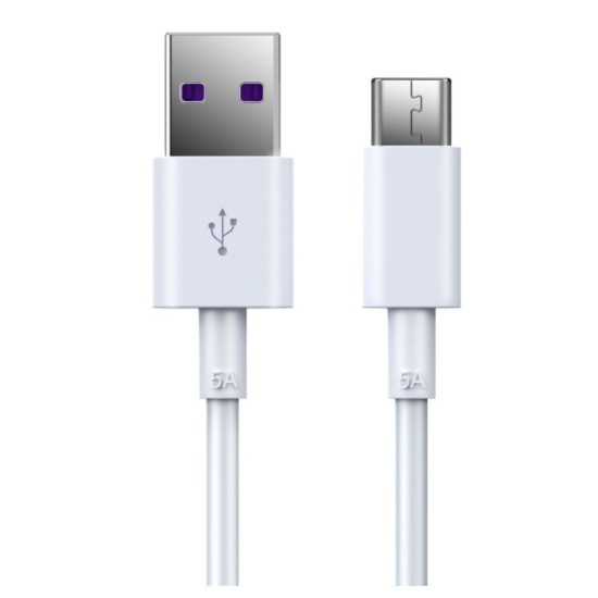 ديفيا كابل EC306 Shark series supercharge من USB الى Type-C - طولة 1.5 متر - أبيض