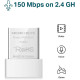محول نانو لاسلكي USB mw150us من ميركوسيس، أبيض، موديل n150
