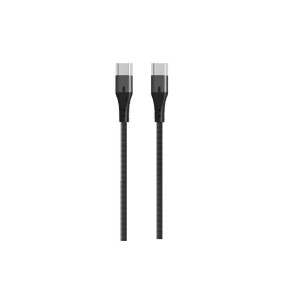 لافينتو (MP234) كابل من USB-C الي USB-C 20V طوله 1 متر 3A - فضي غامق