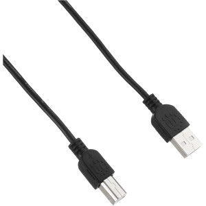 كابل USB عالي السرعة للطابعات وصلة ذكر A / B بطول 5 متر 15 قدم موديل رقم 337779 من مانهاتن لون اسود
