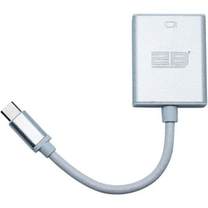 وصلة تحويل من نوع سي ذكر الى HDMI انثى تو بي - ابيض عدد المنافذ: 2