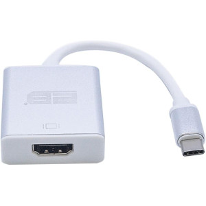 وصلة تحويل من نوع سي ذكر الى HDMI انثى تو بي - ابيض عدد المنافذ: 2