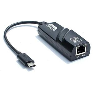 محول USB 3.0 نوع C الى جيجابت ايثرنت LAN للكمبيوتر - اسود