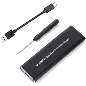قارئ هارد SSD M.2 PCI-E خارجي من M.2 NVME الى USB 3.1 النوع سي من الجيل 2 بسرعة 10 جيجابايت في الثانية (M.2-الى-NVMe)