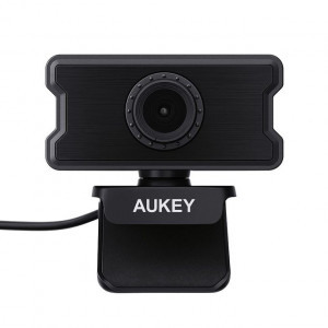 Aukey كاميرا ويب للامؤتمرات و مكالمات الفيديوهات مع ميكروفون مدمج - توازن أبيض تلقائي- وضوح 1080P Full HD- اوكاي PC-W10