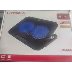  مروحه تبريد لابتوب مضئ أزرق يوتوبيا UC-600