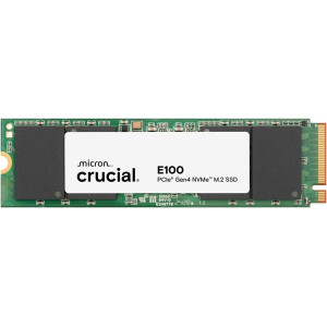 هارد Crucial E100 سعة 1 تيرابايت M.2 NVMe بمنفذ PCIe الجيل الرابع SSD داخلي - حتى 5,000 ميجابايت/ثانية - متوافق مع اللابتوب وسطح المكتب - CT1000E100SSD8