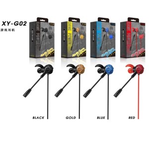 New XY-G02 E-Sports Games Earphone in-Ear Wired with Lightning Mobile Phone Computer Universal Gaming Headset.